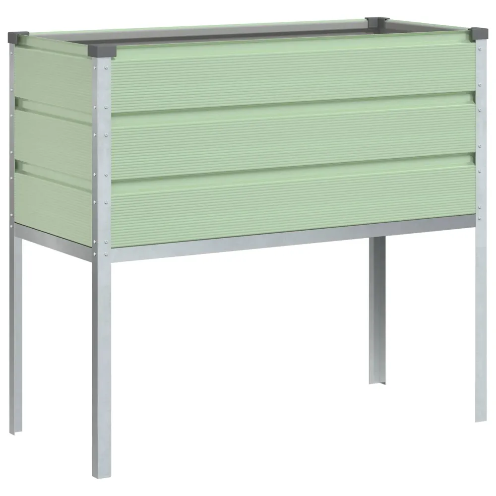 vidaXL Növénytartó Pasztell Zöld 100 x 45 x 90 cm Horganyzott acél