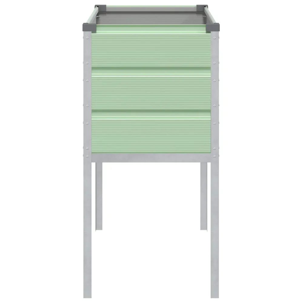 vidaXL Növénytartó Pasztell Zöld 100 x 45 x 90 cm Horganyzott acél