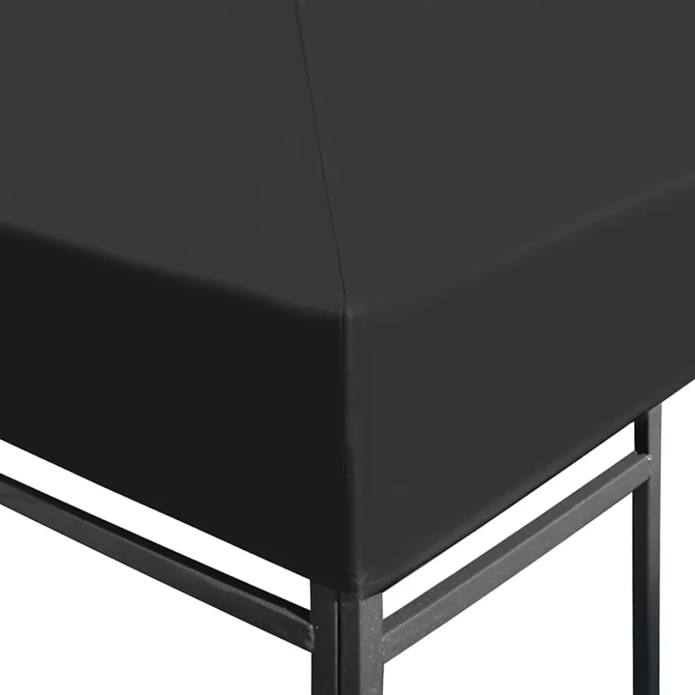 vidaXL szürke pavilon tetőponyva 310 g/m², 3 x 3 m