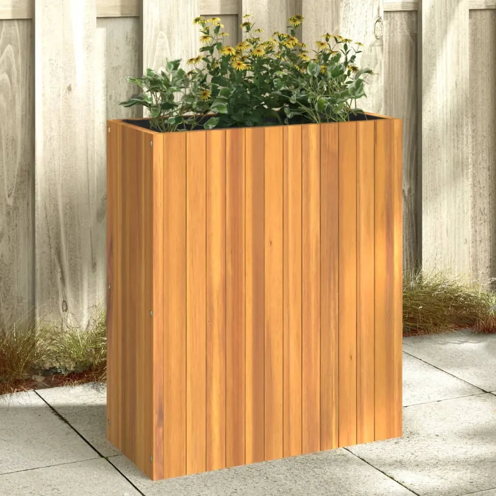 vidaXL tömör akácfa kerti virágtartó 59x27,5x70 cm
