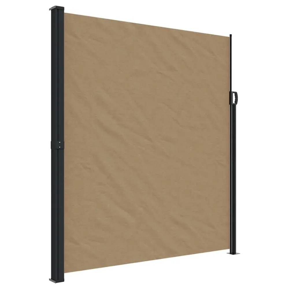 vidaXL tópszínű behúzható oldalsó napellenző 220 x 600 cm