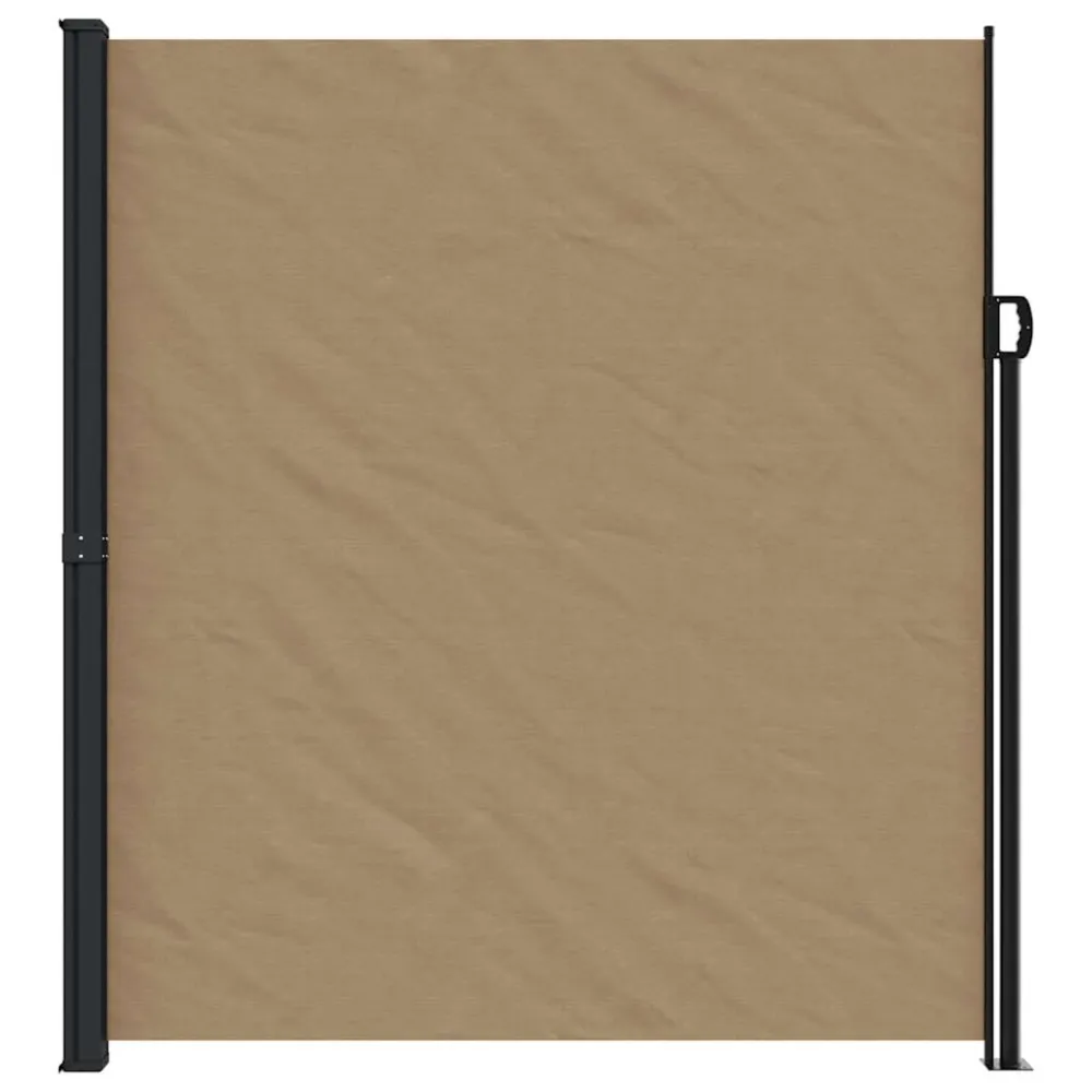 vidaXL tópszínű behúzható oldalsó napellenző 220 x 600 cm