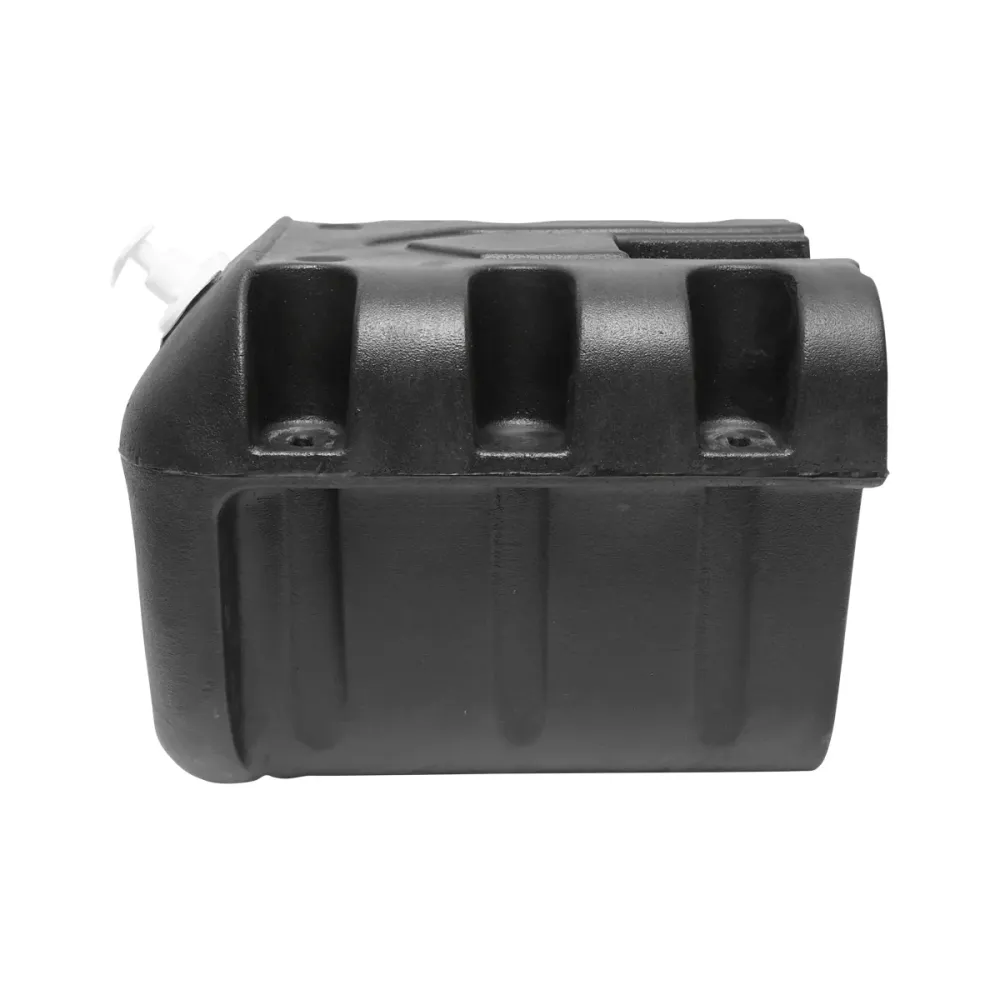 VÍZTARTÁLY 30 LITERES CSAPPAL ÉS 250 ML-ES SZAPPANADAGOLÓVAL FEKETE MŰANYAG 332X420X331 MM