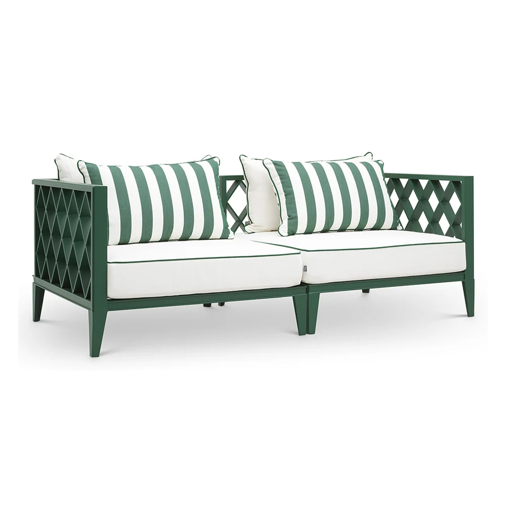 OCEAN CLUB zöld kerti design kanapé 186 cm