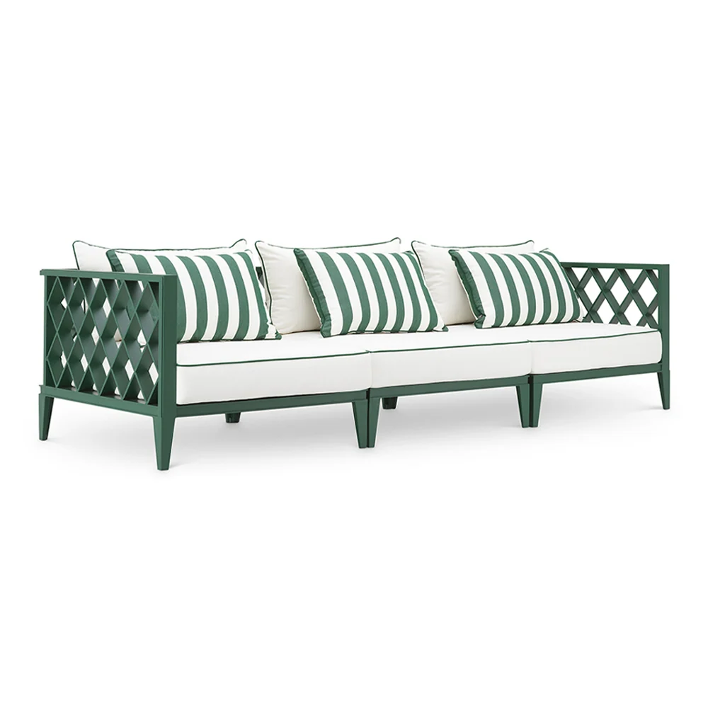 OCEAN CLUB zöld kerti design kanapé 275 cm