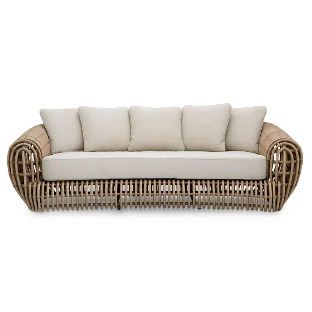 SIDERNO műrattan kerti kanapé 229 cm