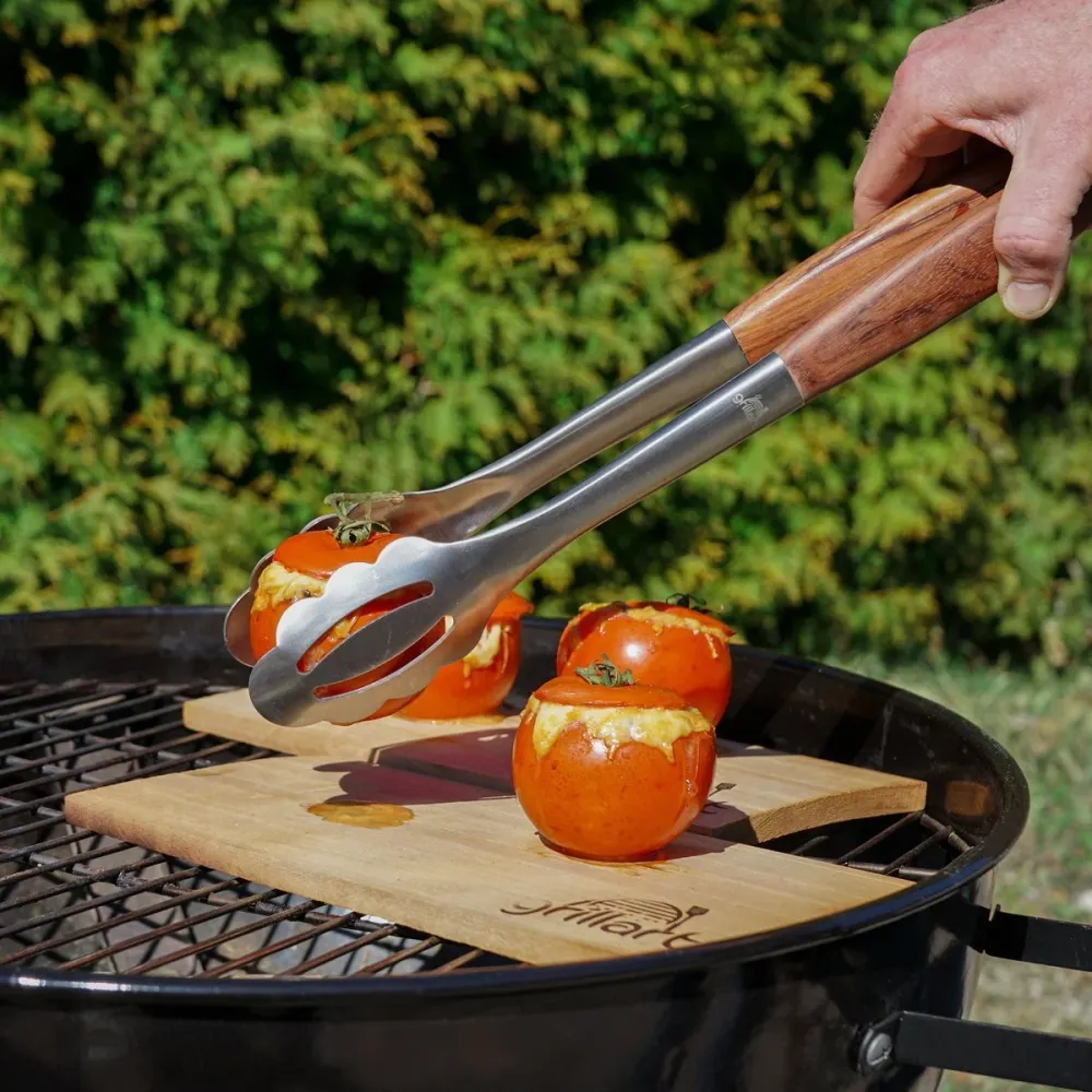 Grillart 3 részes grillszett – rozsdamentes acél eszközök fa nyéllel