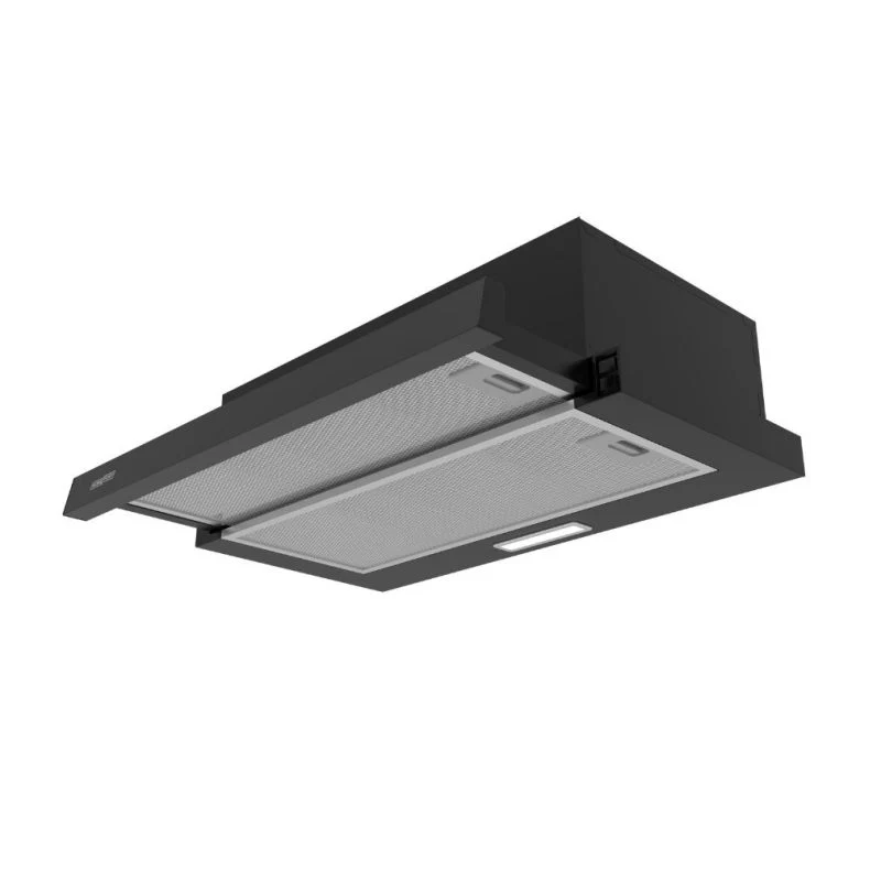 HOMEFORT HPK611B Beépíthető Kihúzható páraelszívó LED világítás 1 motor, 408 m3/h, 54-66 dB zajszint, 60 cm széles, B Ener...