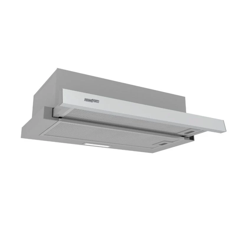HOMEFORT HPK611X Beépíthető Kihúzható páraelszívó LED világítás 1 db motor, 408 m3/h, 54-66 dB zajszint, 60 cm széles, B E...