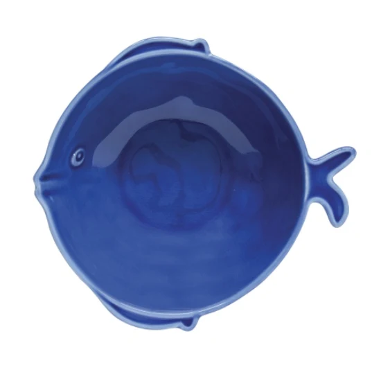 Hal alakú porcelán kínáló tál Sea Friends