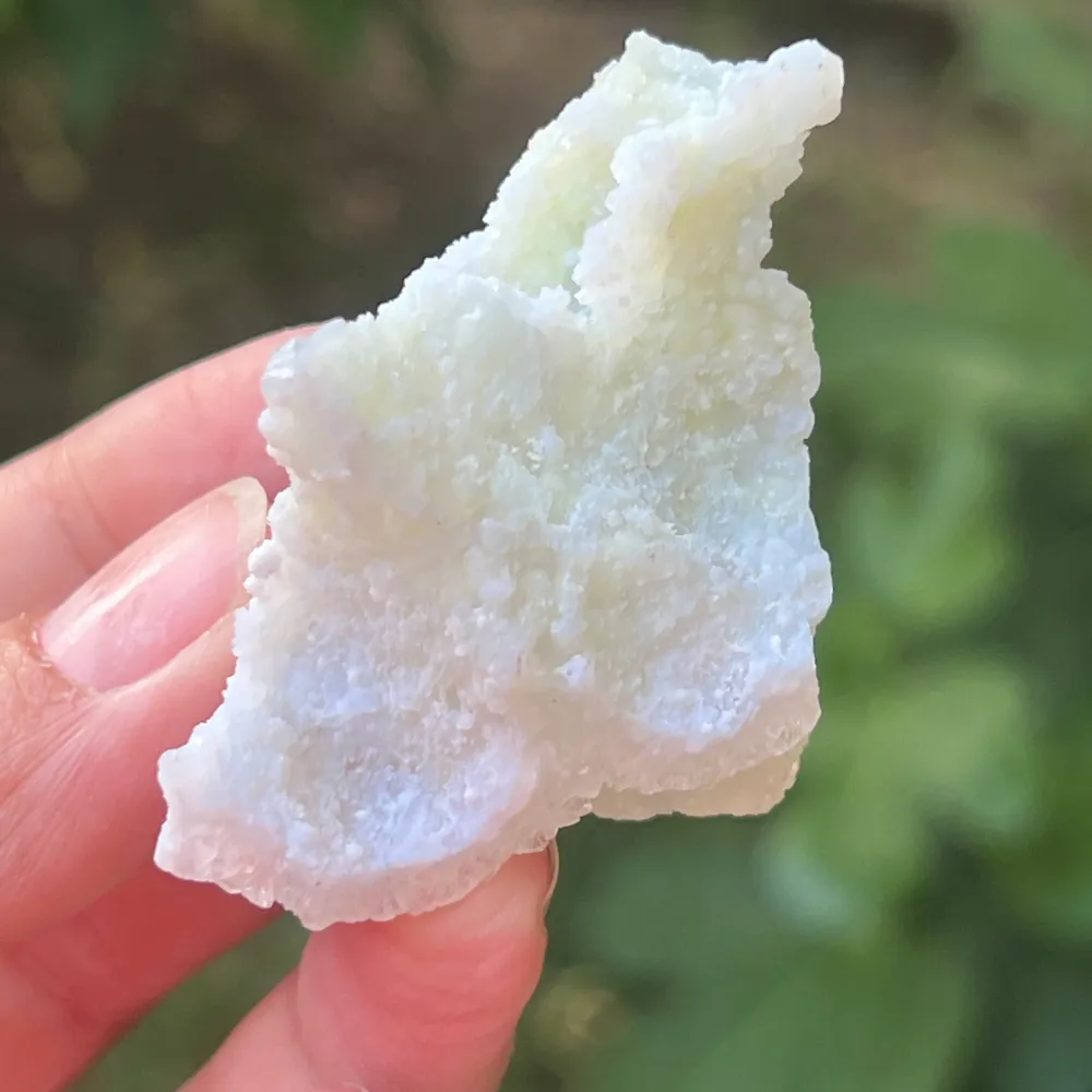 Kék csipkés achát/mini malawi kék kalcedon m12