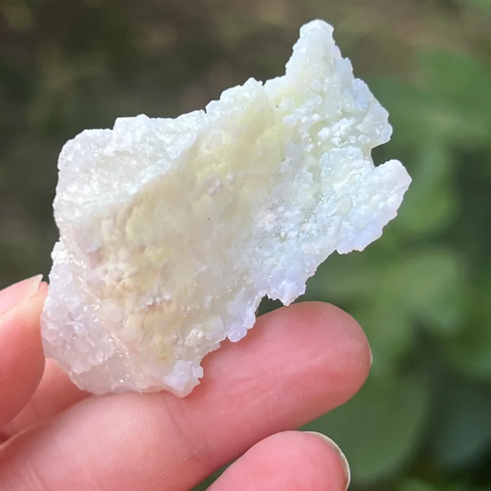 Kék csipkés achát/mini malawi kék kalcedon m12