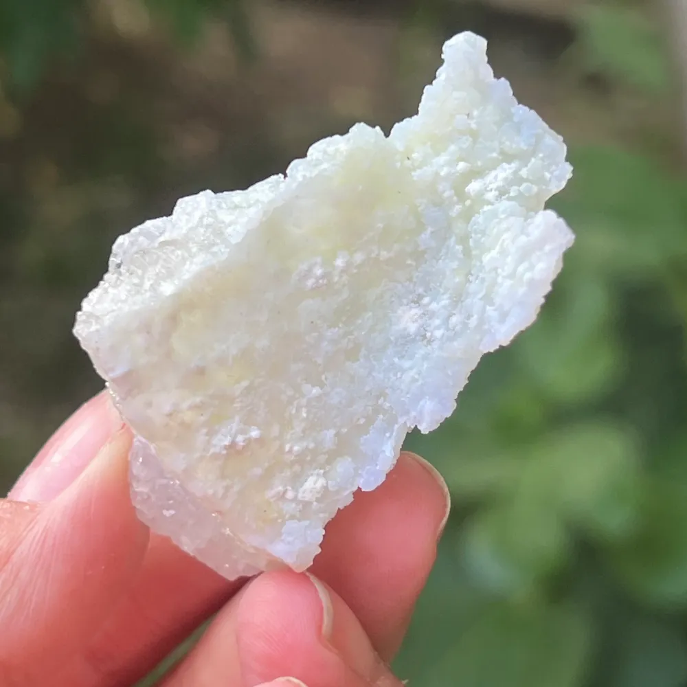 Kék csipkés achát/mini malawi kék kalcedon m12