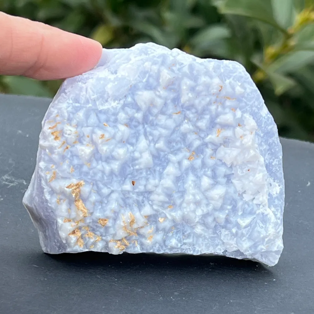 Kék kalcedon / blue lace / kék achát nyers kő m10