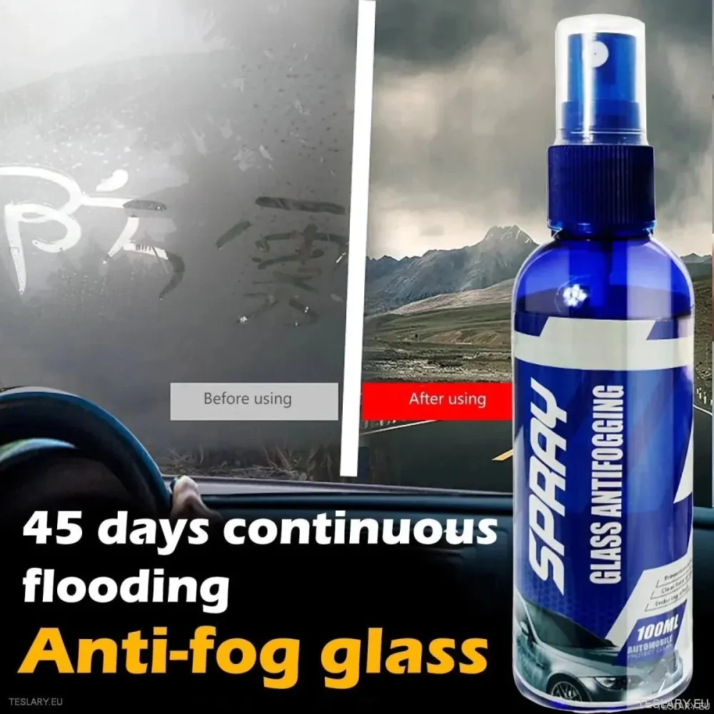 Anti ködös üveg spray 100 ml az EV -khez, beleértve Tesla, BYD, KIA, MG és még sok más