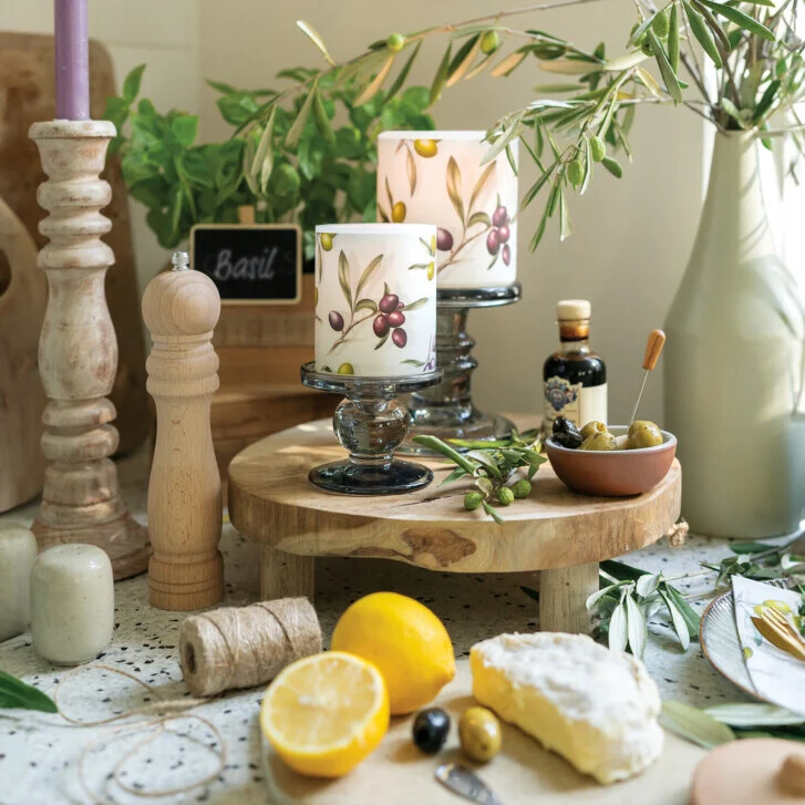 Porcelán konyhai tároló szilikon gyűrűvel olívás Delicious olives