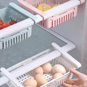 Állítható és kihúzható hűtőszekrény fiók
