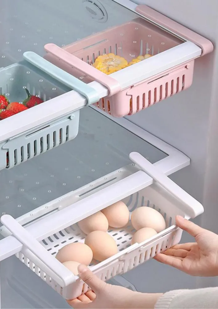 Állítható és kihúzható hűtőszekrény fiók