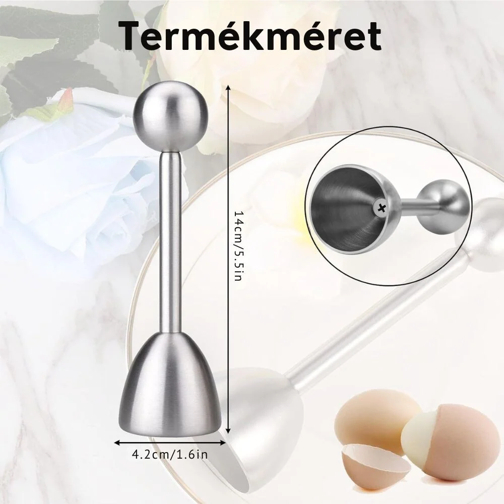 Tojáshéj Vágó és Tojásnyitó – Lágy- és Keménytojásokhoz