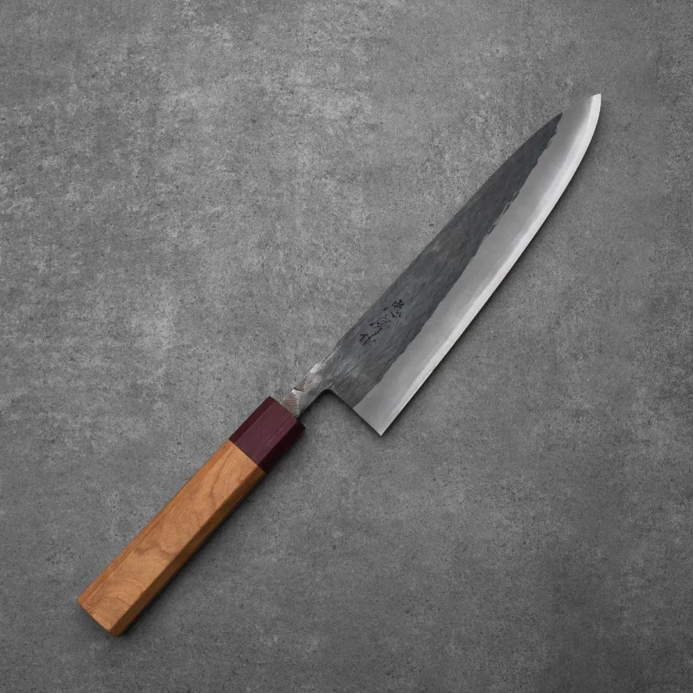 GYUTO - Fekete Kurouchi - Cseresznyefa - Blue 2 - 210mm
