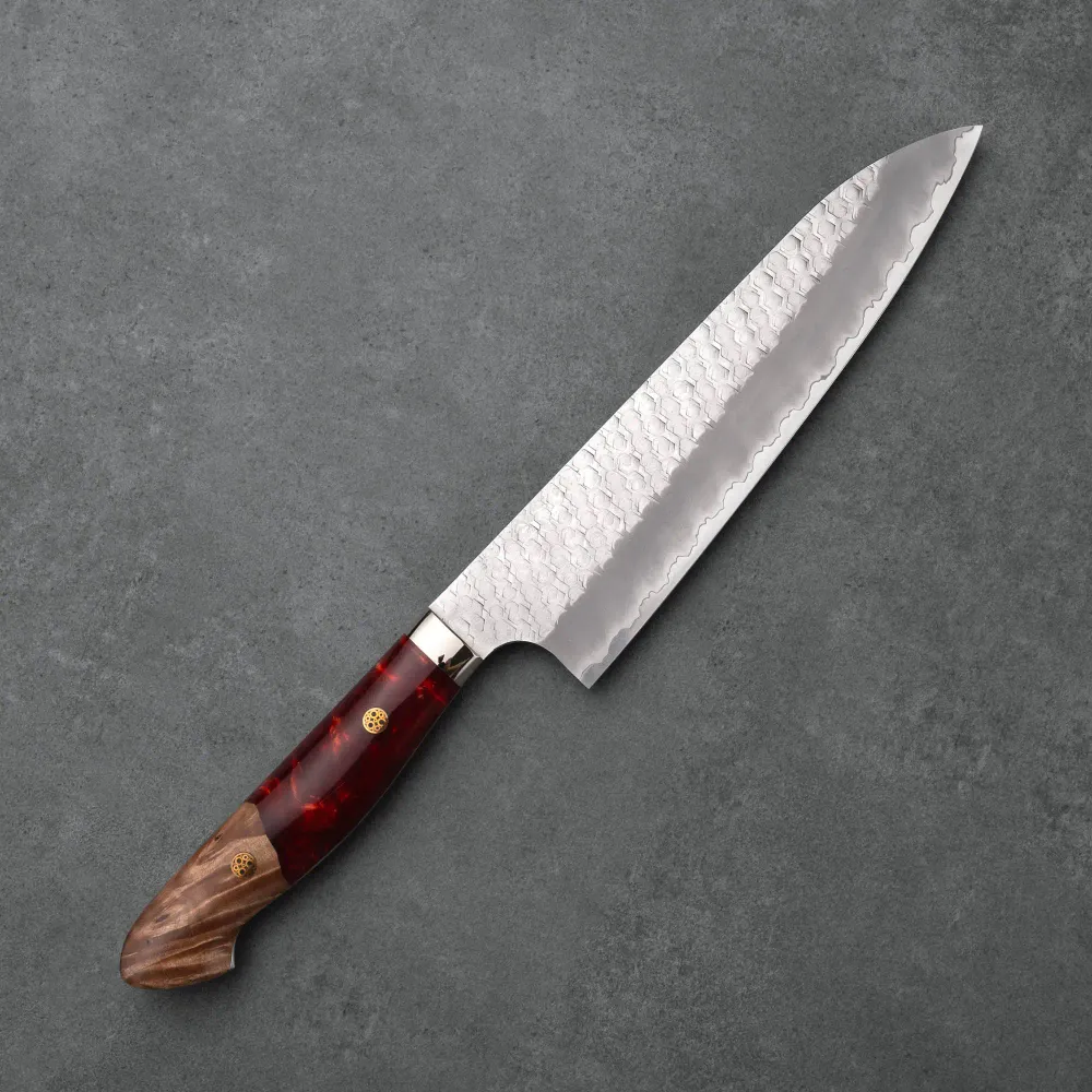GYUTO - R2/SG2 - Matt Migaki Tsuchime - Polírozott Akril 2 - 210 mm