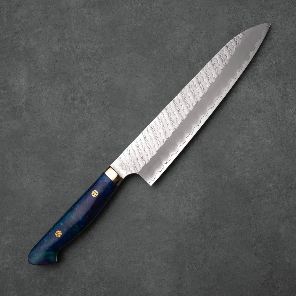 GYUTO - R2/SG2 - Matt Migaki Tsuchime - Polírozott Akril - 240 mm