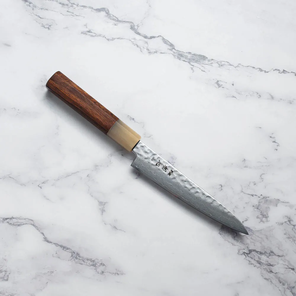 HATSUKOKORO - Hayabusa - VG10 - Damascus Tsuchime - PETTY - 150 mm