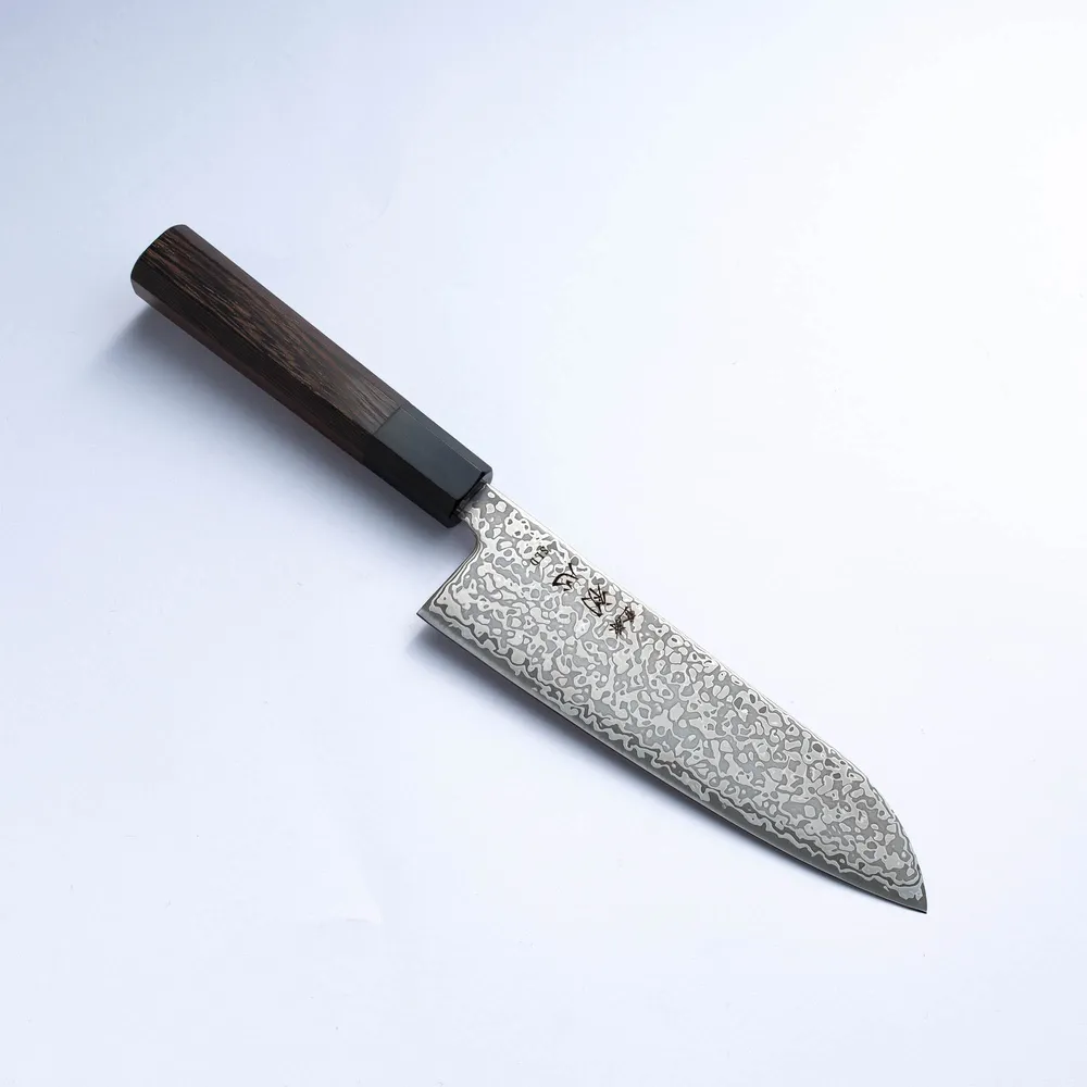 HATSUKOKORO - Hikari Damascus Kurozume - SLD - SANTOKU - 170mm