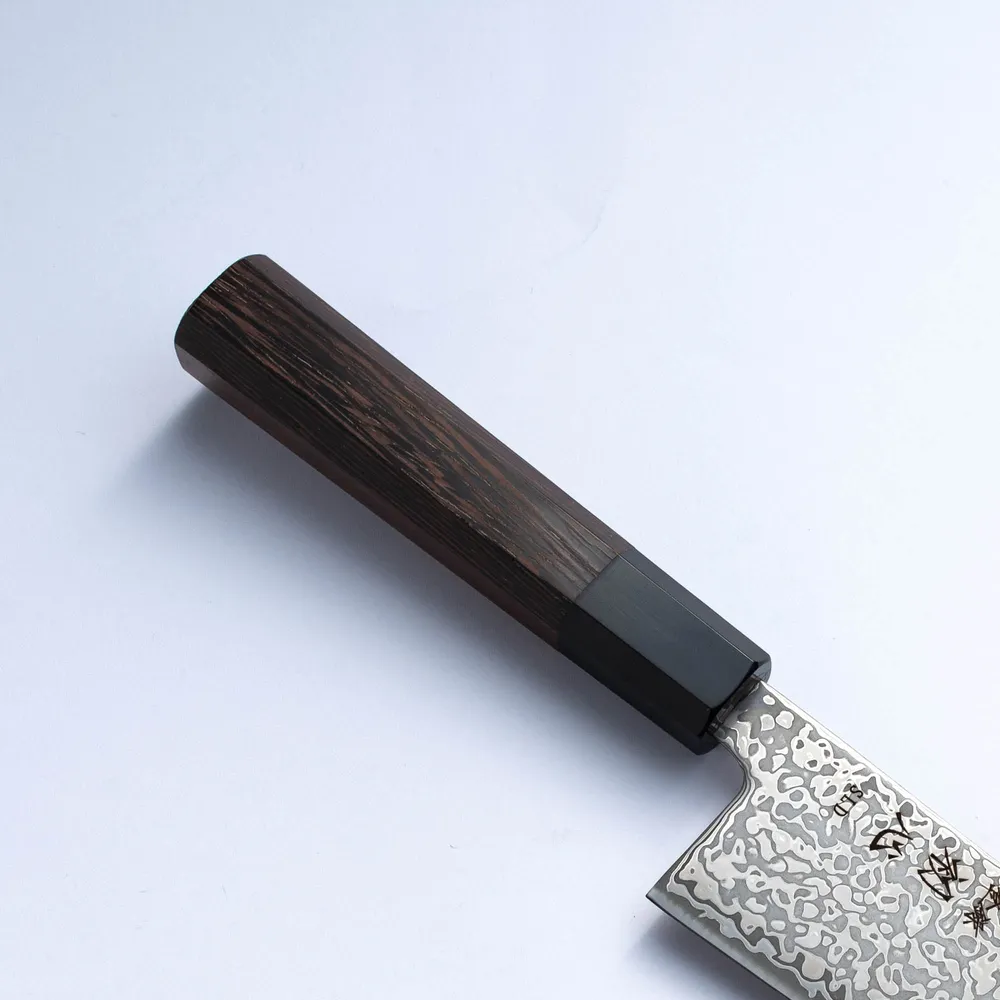 HATSUKOKORO - Hikari Damascus Kurozume - SLD - SANTOKU - 170mm