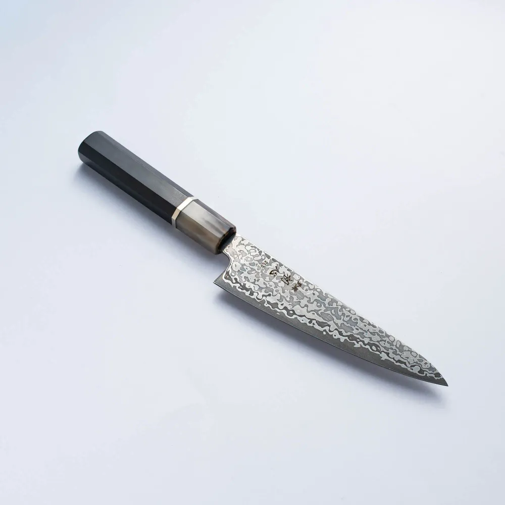 HATSUKOKORO - Hikari Damascus Kurozume - SLD - Ko Santoku - 150mm