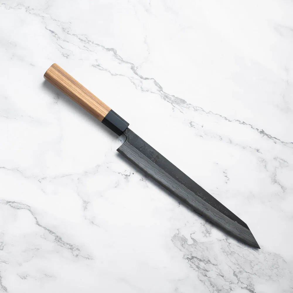 HATSUKOKORO - Kumokage - Damascus - Aogami Blue #2 - Kiritsuke SUJIHIKI - 250mm