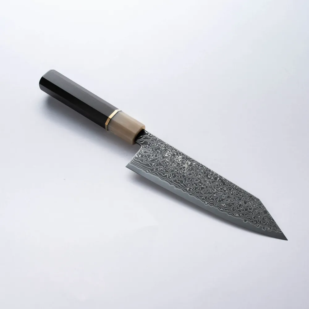 HATSUKOKORO - Rhyuhyo Kurozume Damscus - SG2 - BUNKA - 180mm- Jelenleg Mono Ébenfa nyéllel
