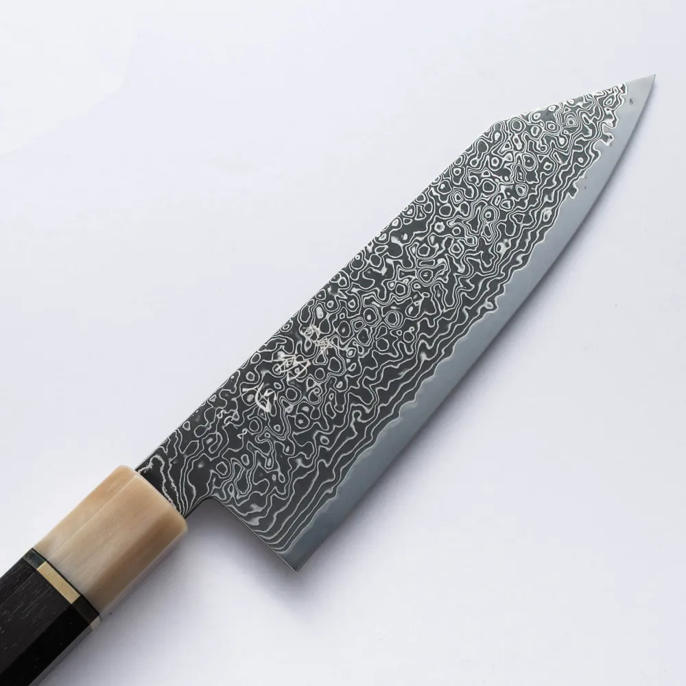 HATSUKOKORO - Rhyuhyo Kurozume Damscus - SG2 - BUNKA - 180mm- Jelenleg Mono Ébenfa nyéllel