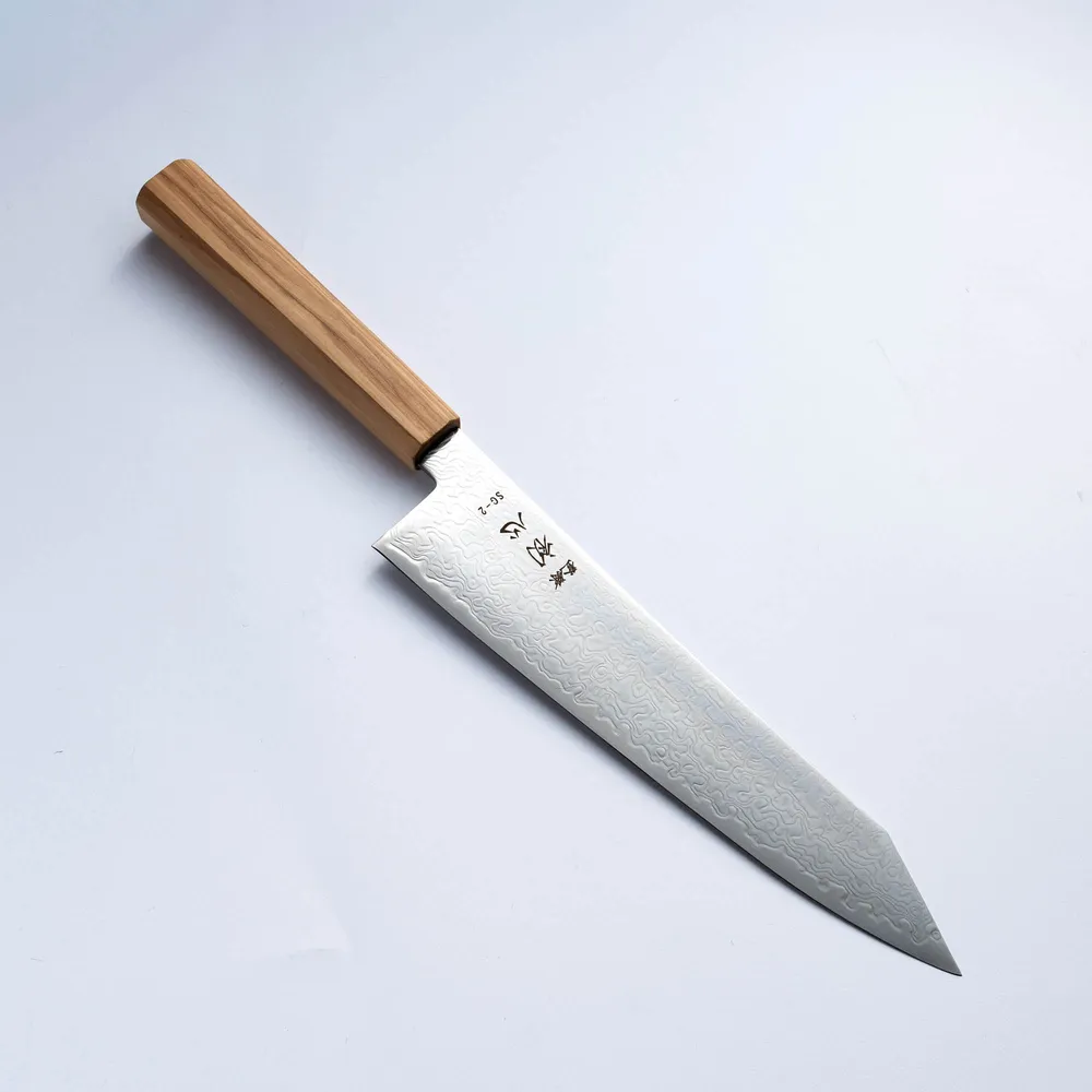 HATSUKOKORO - Ryuhyo - Damascus Migaki - SG2 - Kiritsuke Gyuto 210mm
