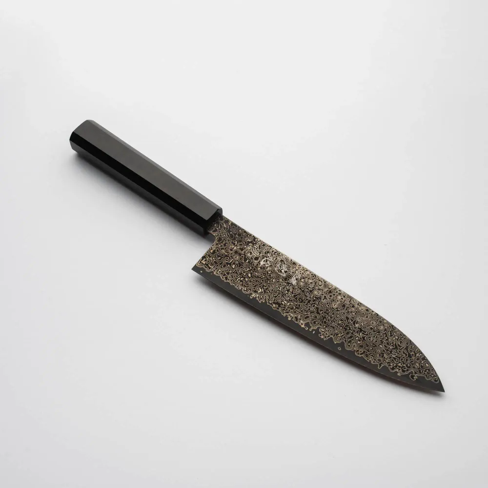 HATSUKOKORO - Saihyo - SG2 - Kurozome - Nickel Damascus - Santoku - 180mm