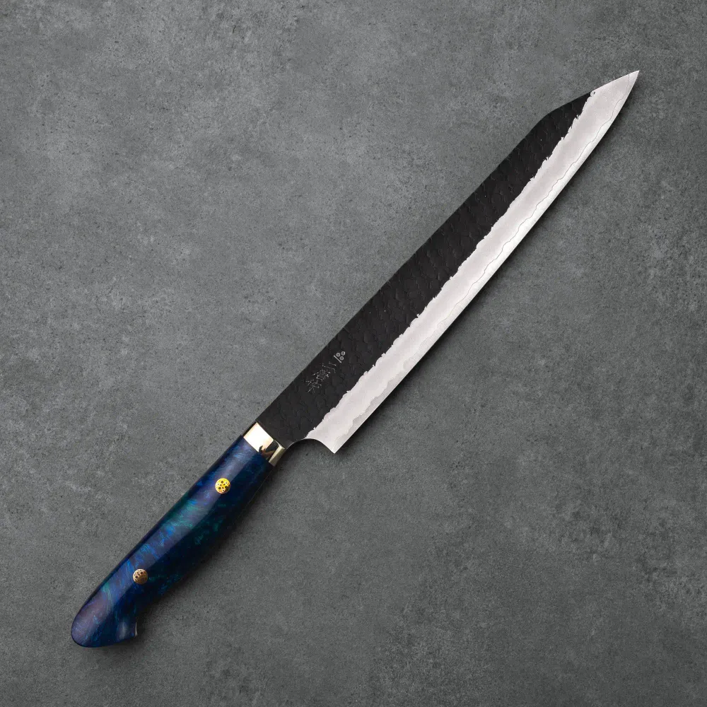 KIRITSUKE SUJIHIKI - R2/SG2 - Tsuchime Kurouchi - Polírozott Akril - 255 mm