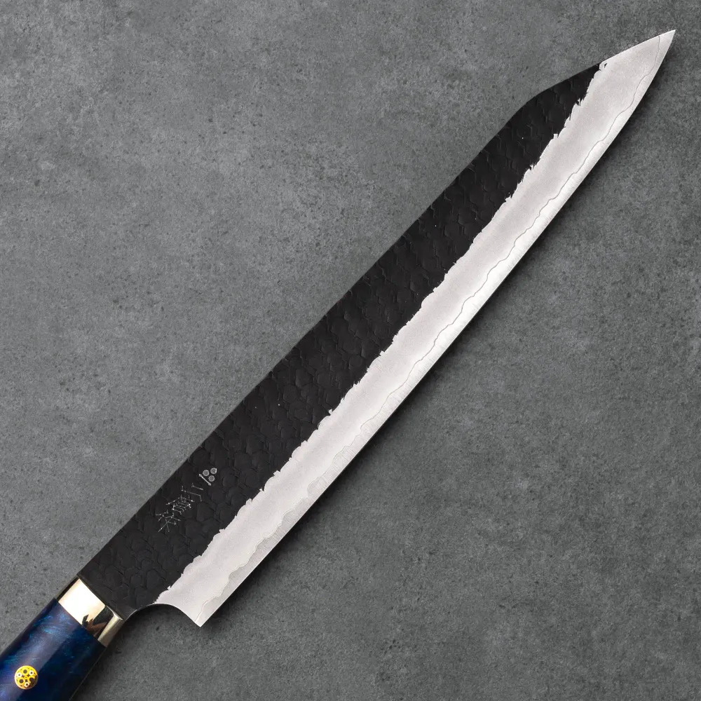 KIRITSUKE SUJIHIKI - R2/SG2 - Tsuchime Kurouchi - Polírozott Akril - 255 mm