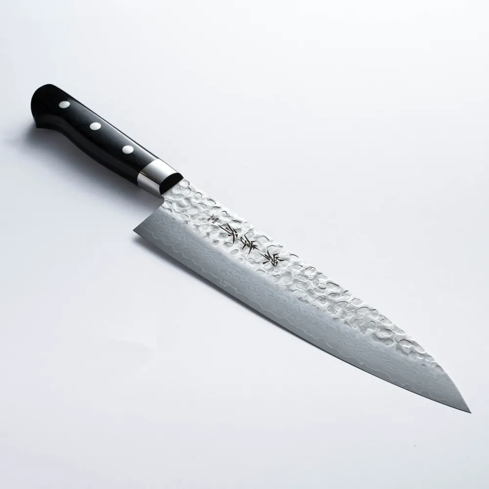 SAKAI TAKAYUKI - 17 Layer Hammered Damascus - GYUTO - AUS10 - 210mm