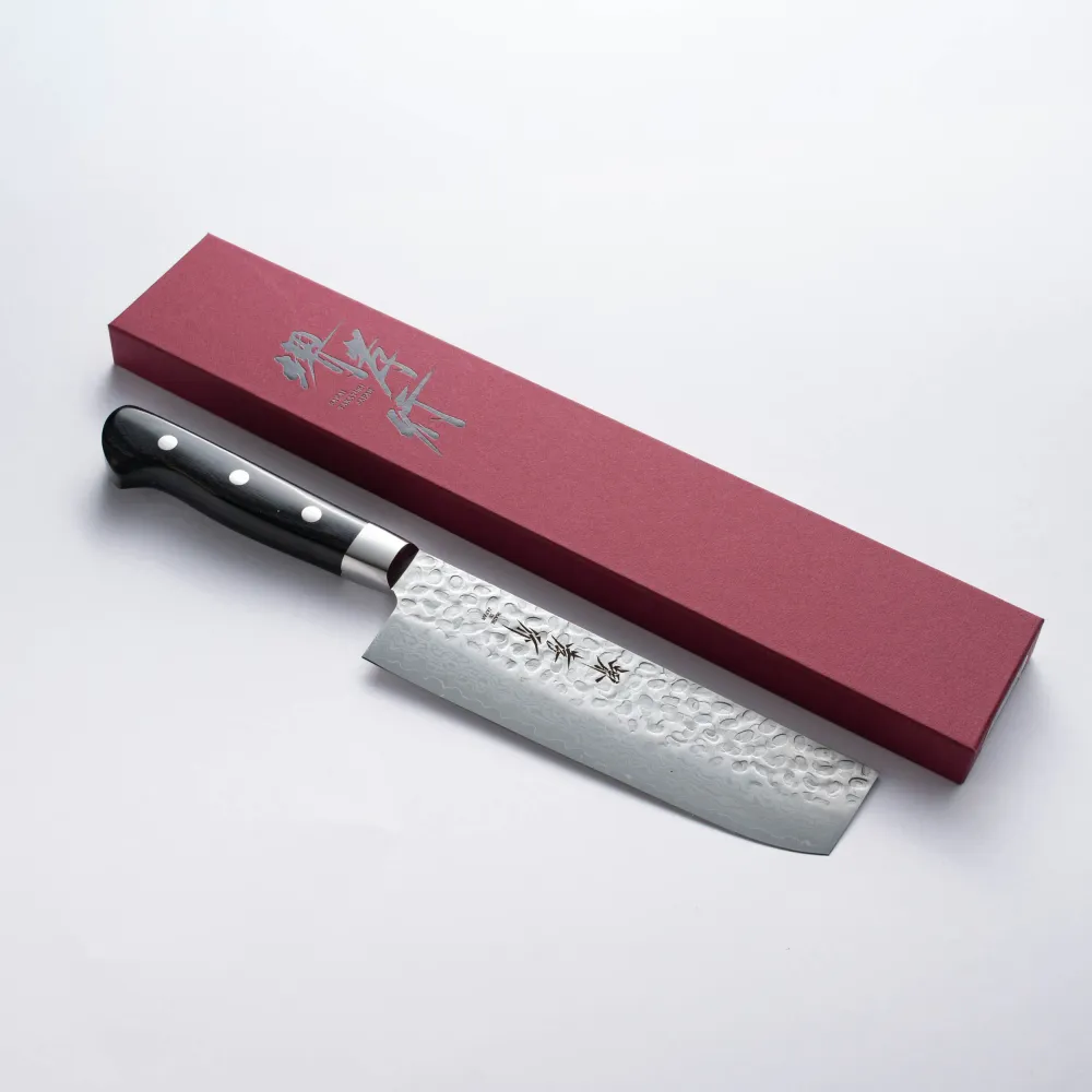 SAKAI TAKAYUKI - 17 Layer Hammered Damascus - NAKIRI - AUS10 - 160mm