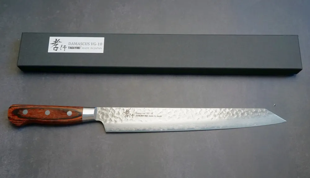 Sakai Takayuki VG10 -33 réteg - damaszkusz kiritsuke SUJIHIKI 240mm