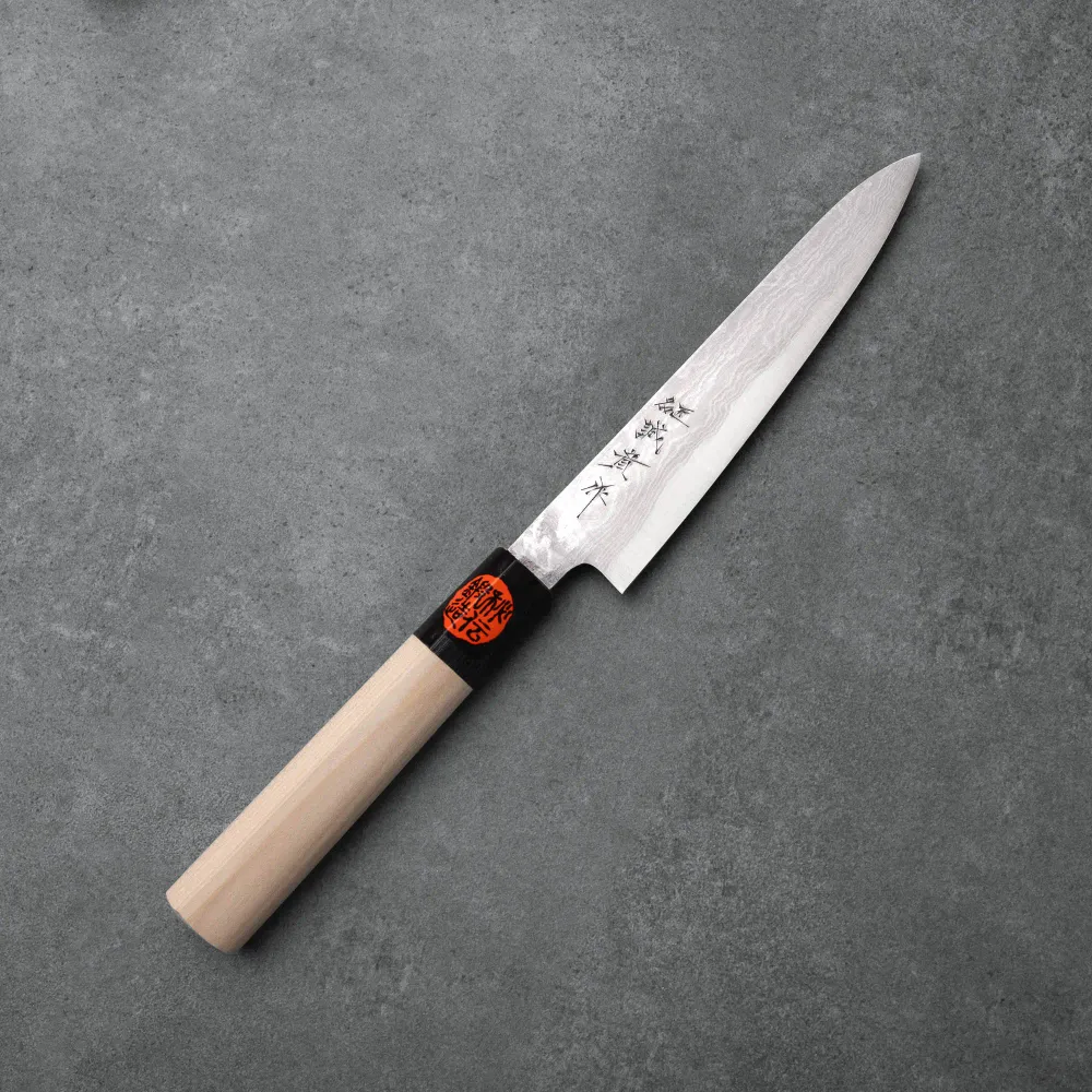Shigeki Tanaka PETTY - Aogami/Blue #2 - Damaszk - Magnólia + Vizibivaly - 150 mm