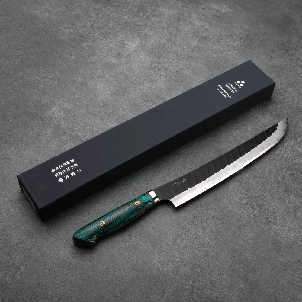 SUJIHIKI - R2/SG2 - Tsuchime Kurouchi - Polírozott Akril "Tejút" - 270 mm