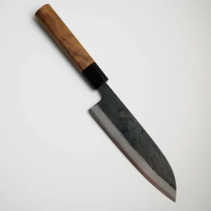 Yoshimune Hamono - Kurouchi Aogami Blue2 - Santoku 180mm