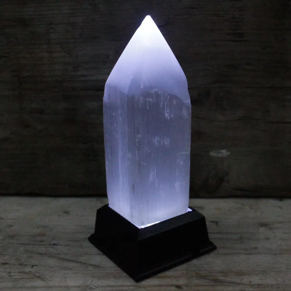 Szelénit kristály csúcs torony – 15 cm