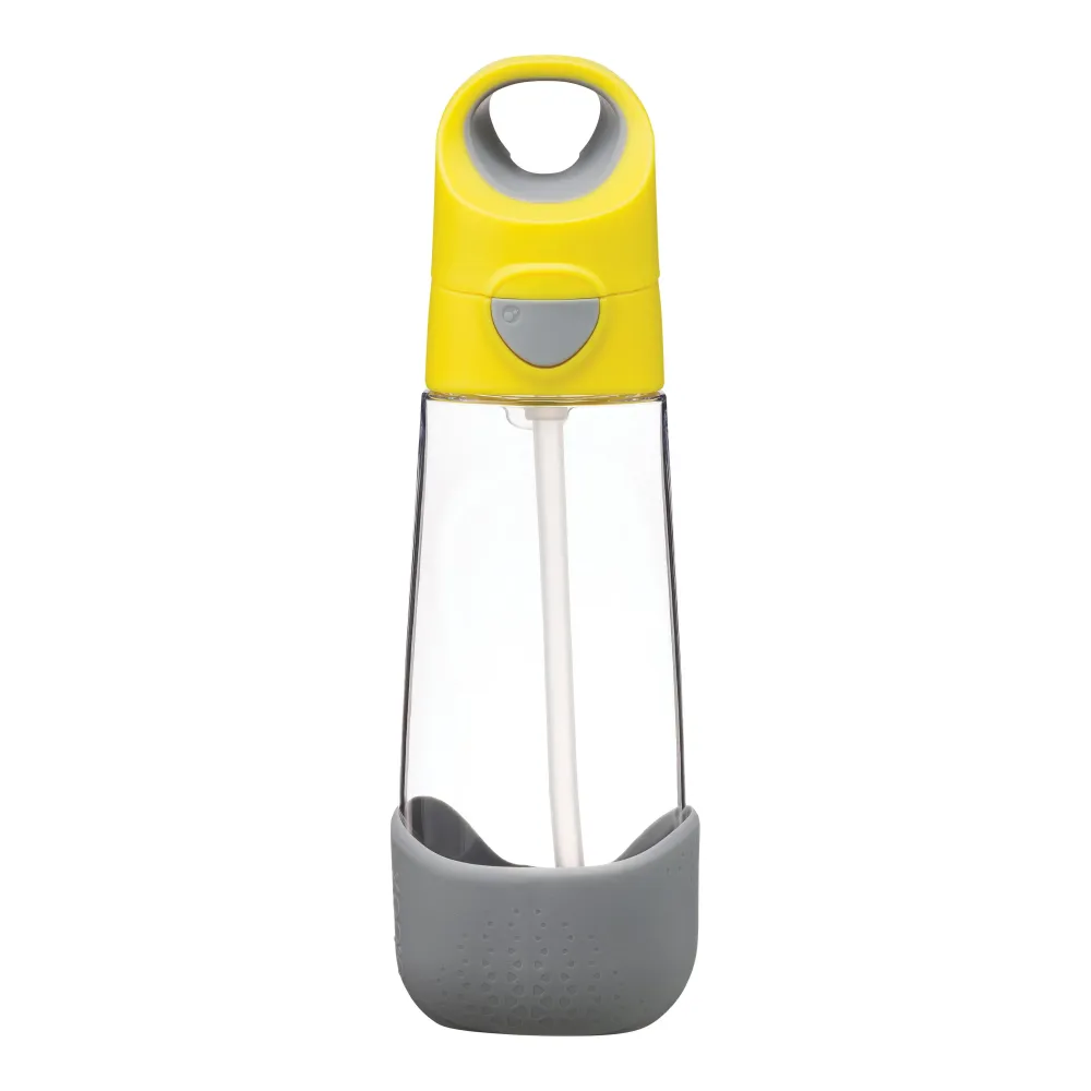 b.box szívószálas tritán kulacs 600 ml – sárga
