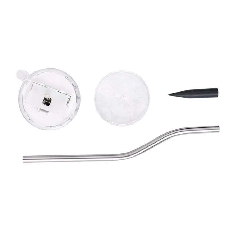 Vivimall Gyémánt típusú napelemes LED lámpa kertbe, 30 cm magasság, 2V, ABS, 600mAh, meleg fehér