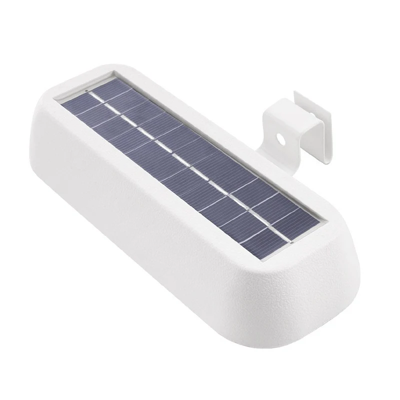 Vivimall téglalap alakú LED napelemes fali lámpa, 18 x 7 cm, mozgásérzékelős, 6V, ABS, 2200mAh, vízálló, hideg fehér fénny...