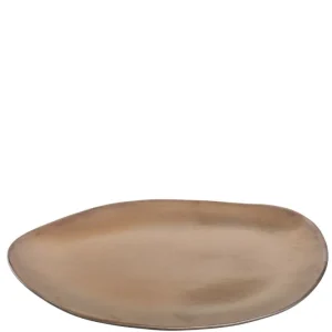 LEONARDO NOLI barna lapostányér 30x21cm