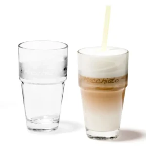 LEONARDO SOLO pohár szett 2részes latte macchiatós, szatin