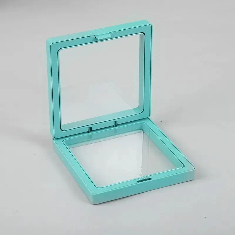 3D lebegő kijelzőkeret 11x11cm türkiz